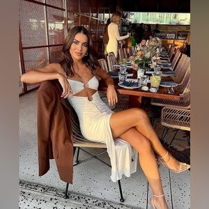 Camila Coelho | Dresses | Antonia Mini Dress In Gold Tropical Camila Coelho  Xxs | Poshmark